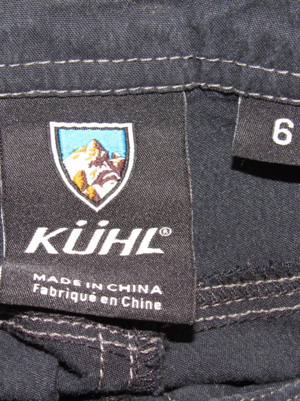 Kuhl Navy Blue Vintage Patina Dye Cargo Shorts 11" Women's 6 - Picture 10 of 10
